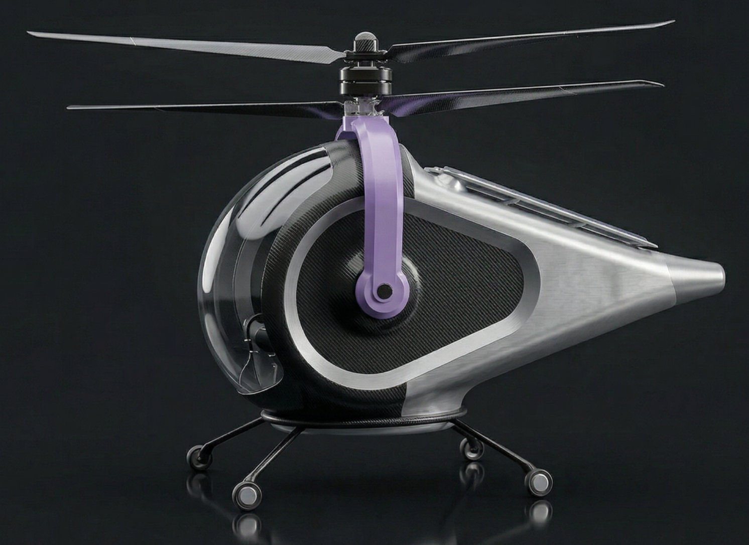AYMO aircraft concept in studio view