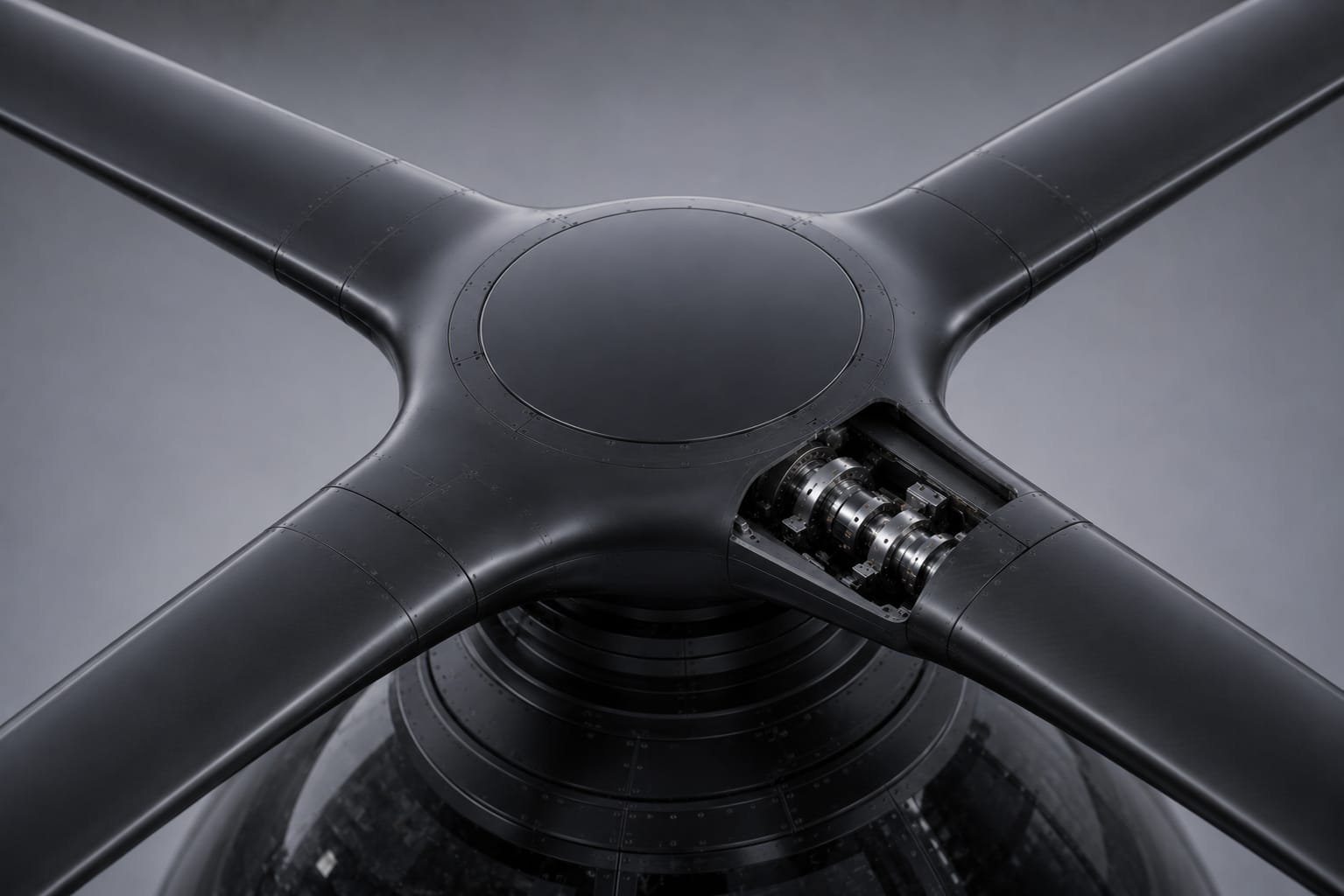 Close-up of an aircraft rotor detail